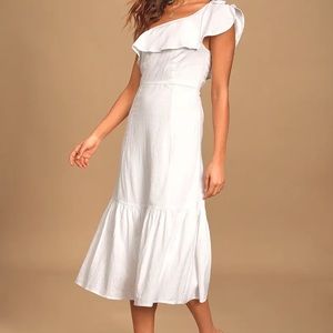 White linen sun dress size small